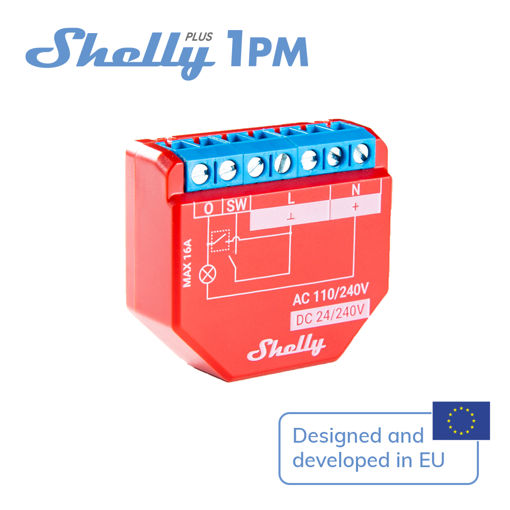Shelly Relay Module - Shelly Plus 1PM Smart Home Life