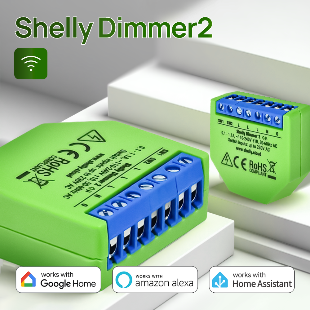 Shelly Relay Module - Shelly Dimmer 2 Smart Switch Mini