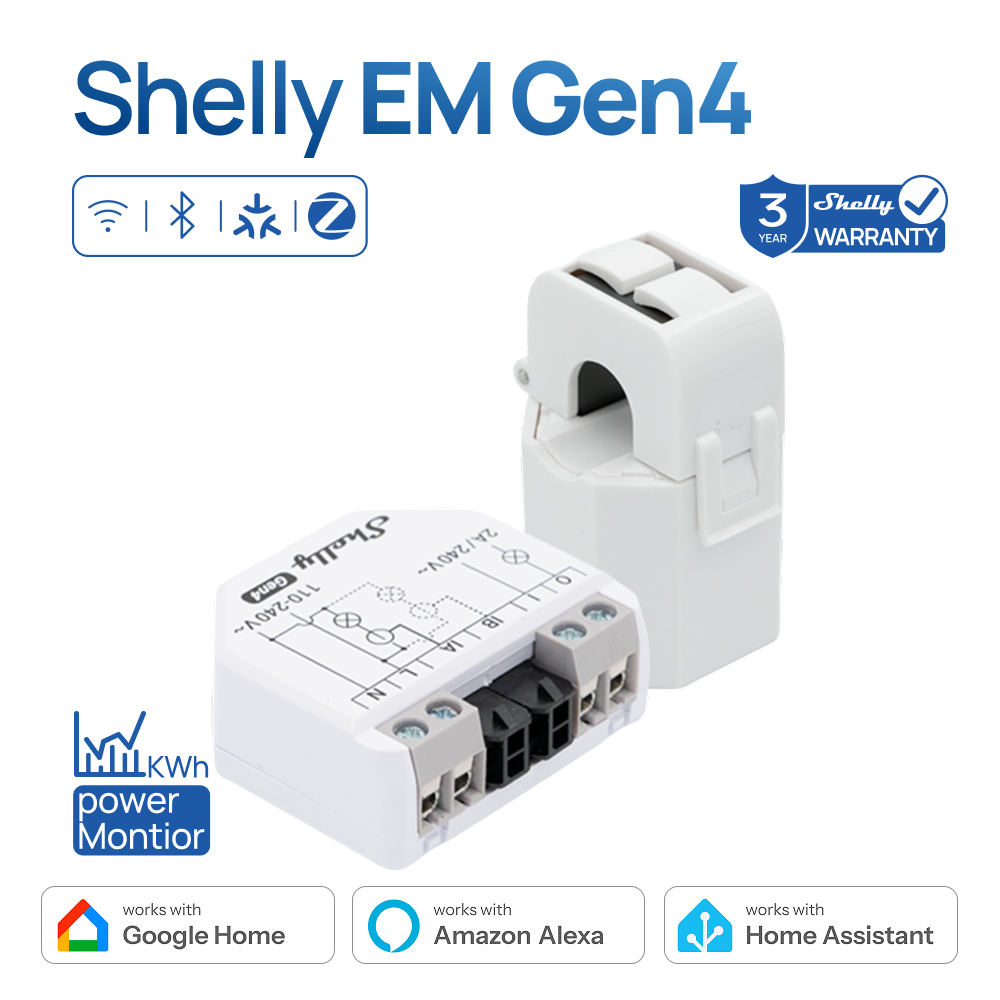 Shelly EM Gen4 Zigbee Energy M - Shelly Relay Module recensione e prezzo