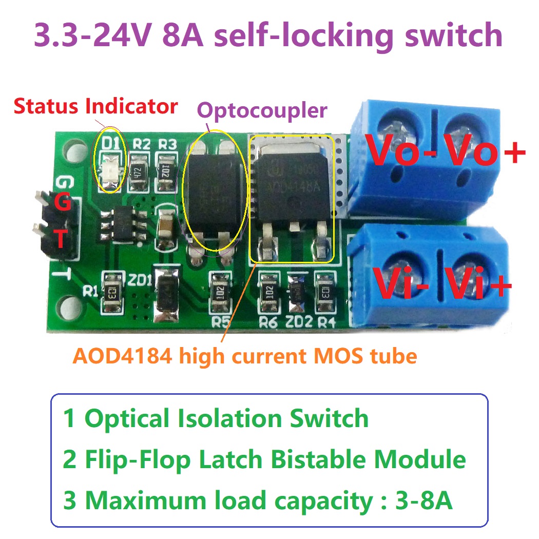 3.3V-24V 8A Isolation Flip-Flo - Shelly Relay Module recensione e prezzo