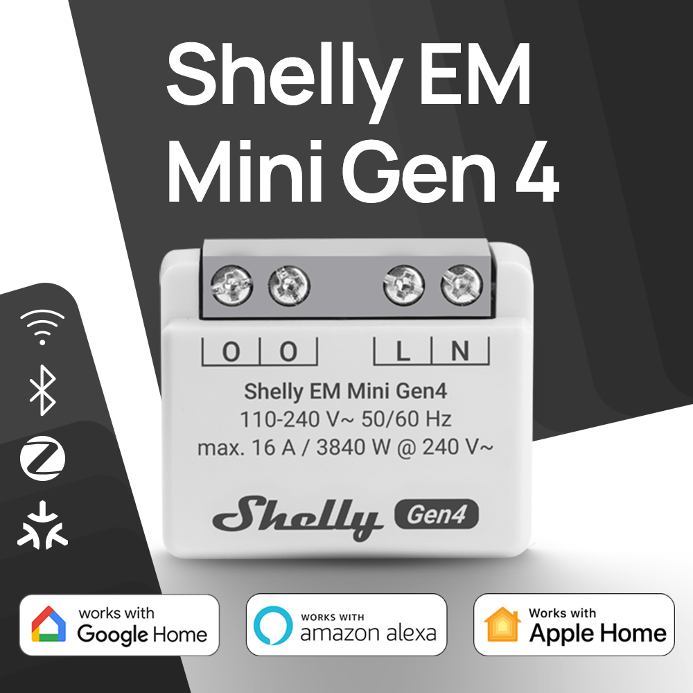 Shelly EM Mini Gen4 Matter Com - Shelly Relay Module recensione e prezzo