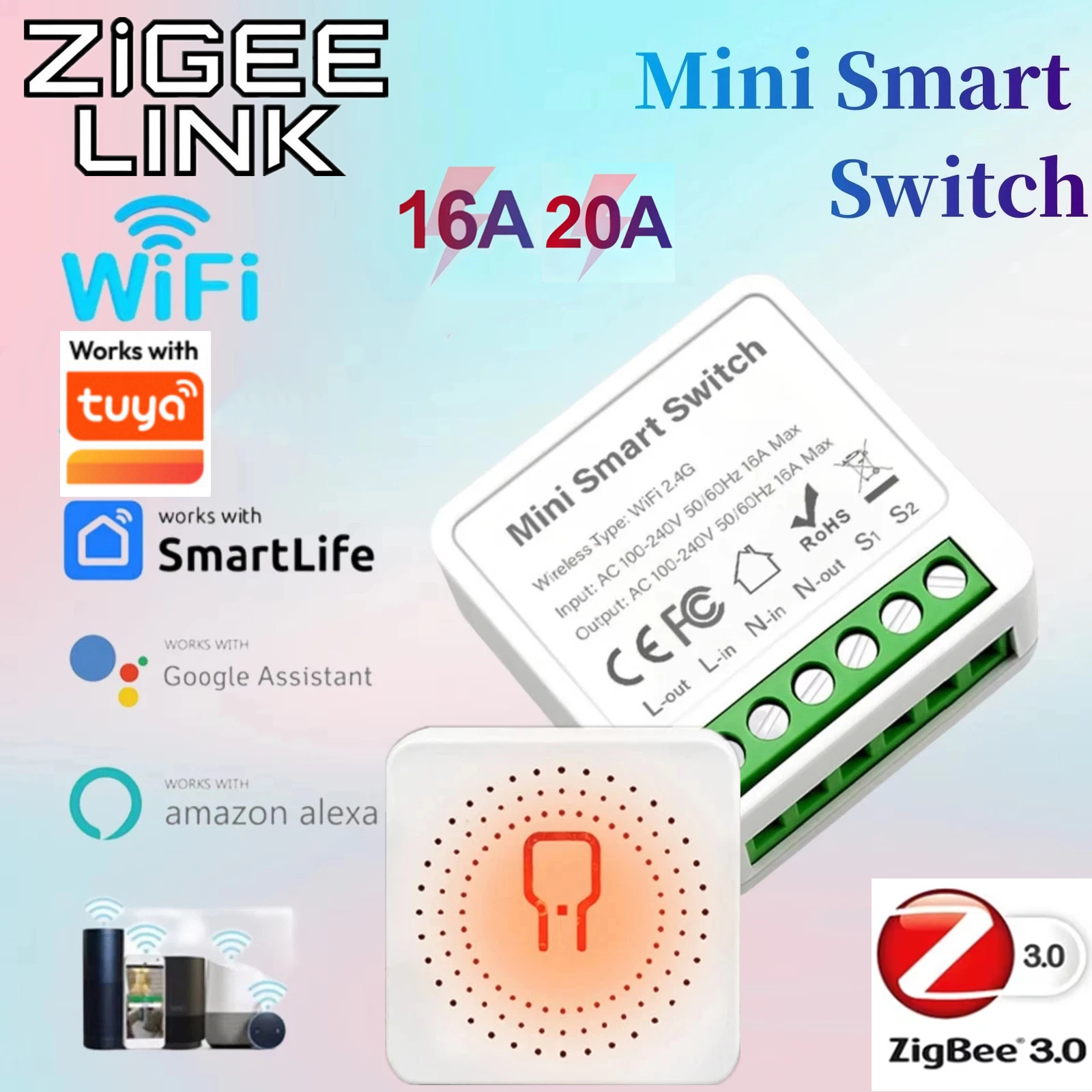 For Tuya Mini Smart WiFi Switc - Diy Home Automation Controller recensione e prezzo
