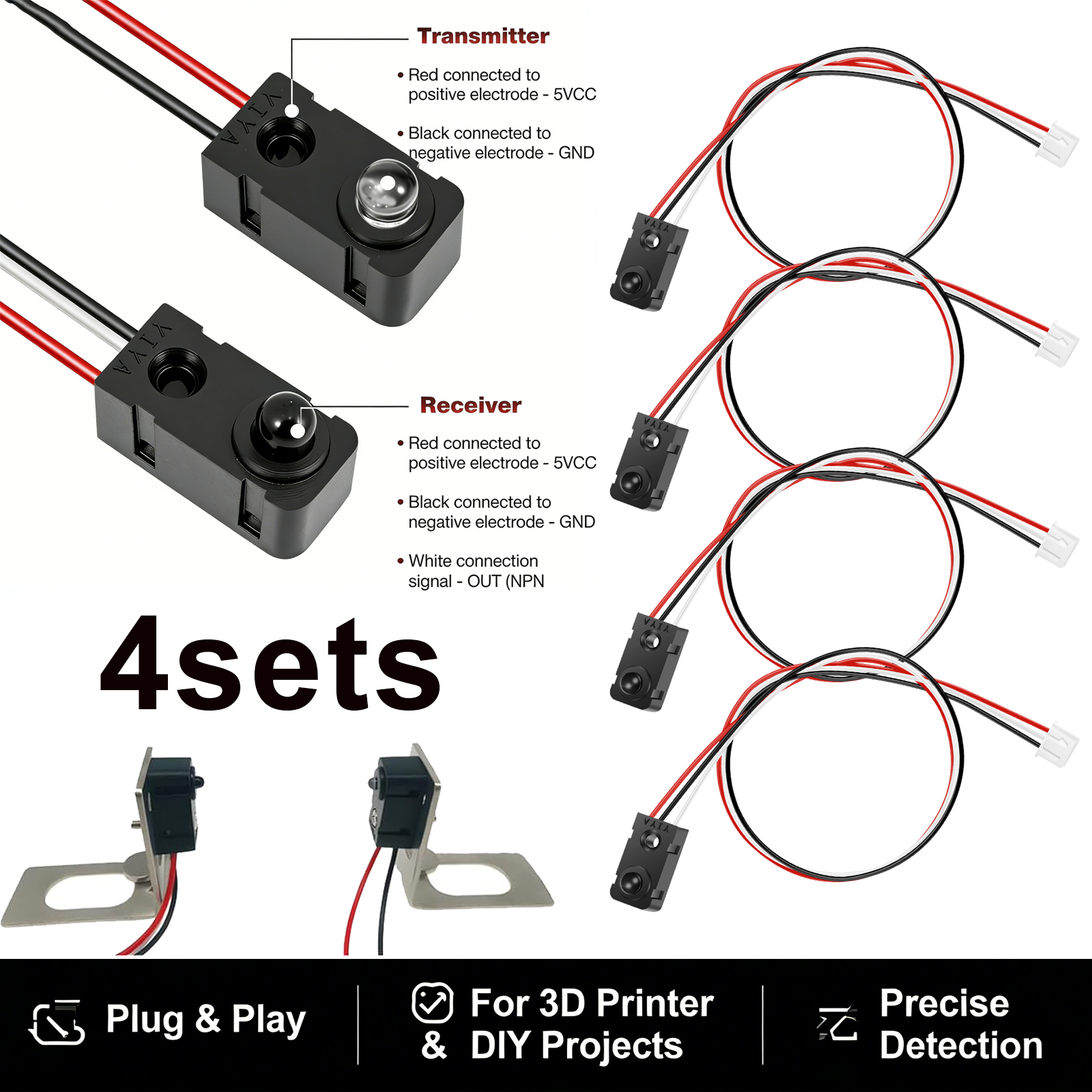 4 Pairs Infrared Break Beam Se - Diy Automation Projects recensione e prezzo