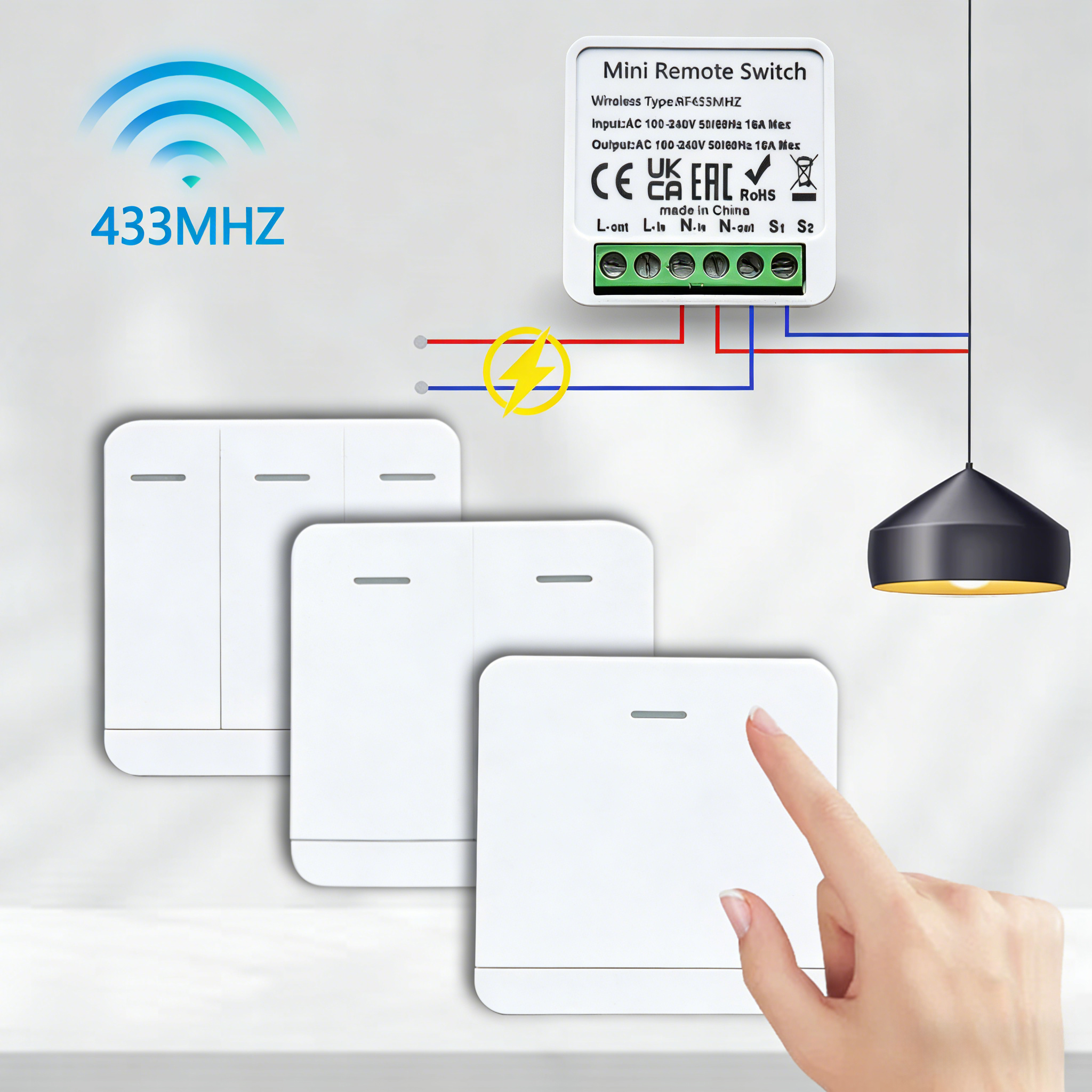 RF 433MHz Smart DIY Wireless S - Home Automation Systems Diy recensione e prezzo