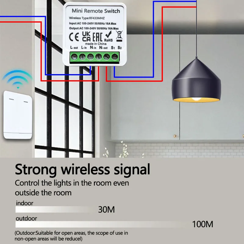 RF 433MHz Smart DIY Wireless S - Home Automation Systems Diy recensione e prezzo