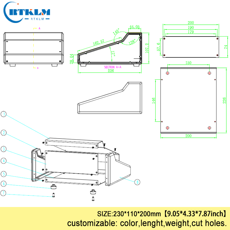 DIY Iron Electric Box 230x110x - Home Automation Diy Projects recensione e prezzo