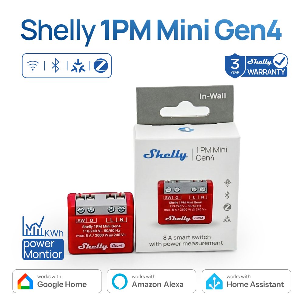 Shelly 1PM Mini Gen4 Zigbee Sm - Shelly Relay Module recensione e prezzo