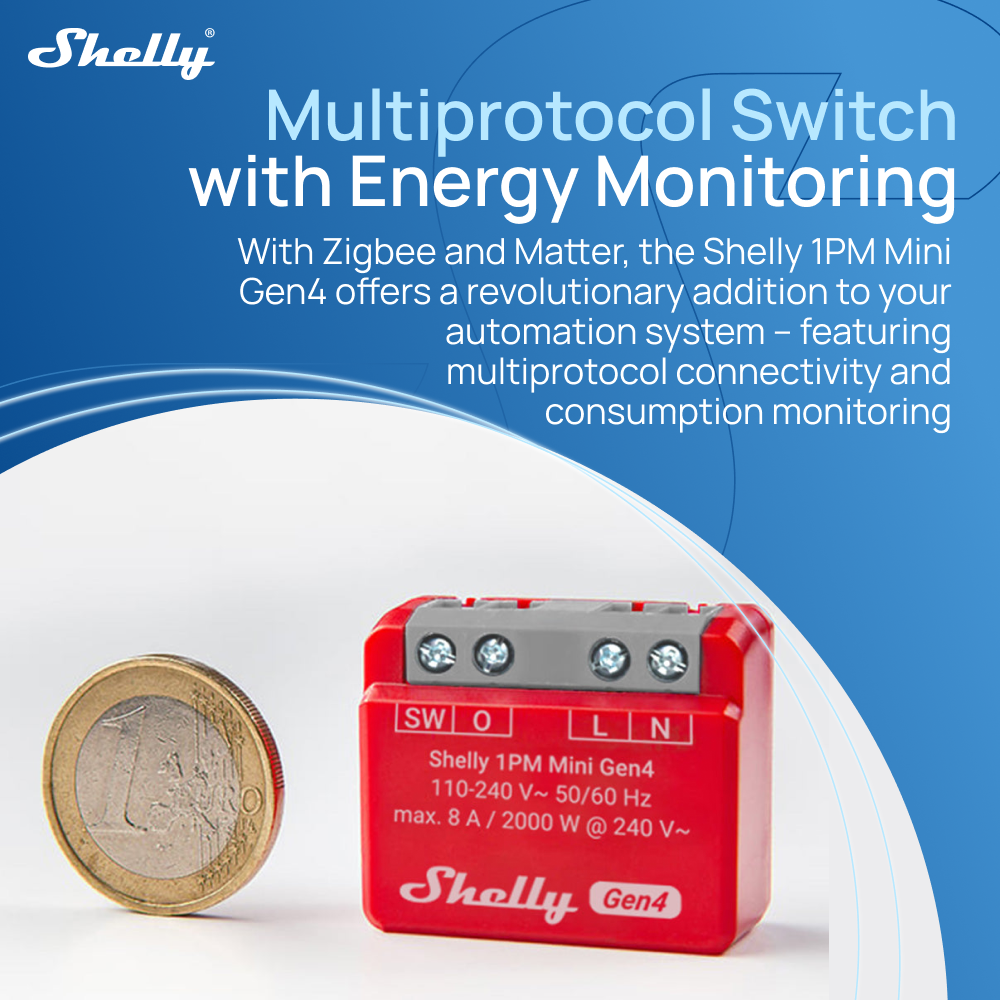 Shelly 1PM Mini Gen4 Zigbee Sm - Shelly Relay Module recensione e prezzo