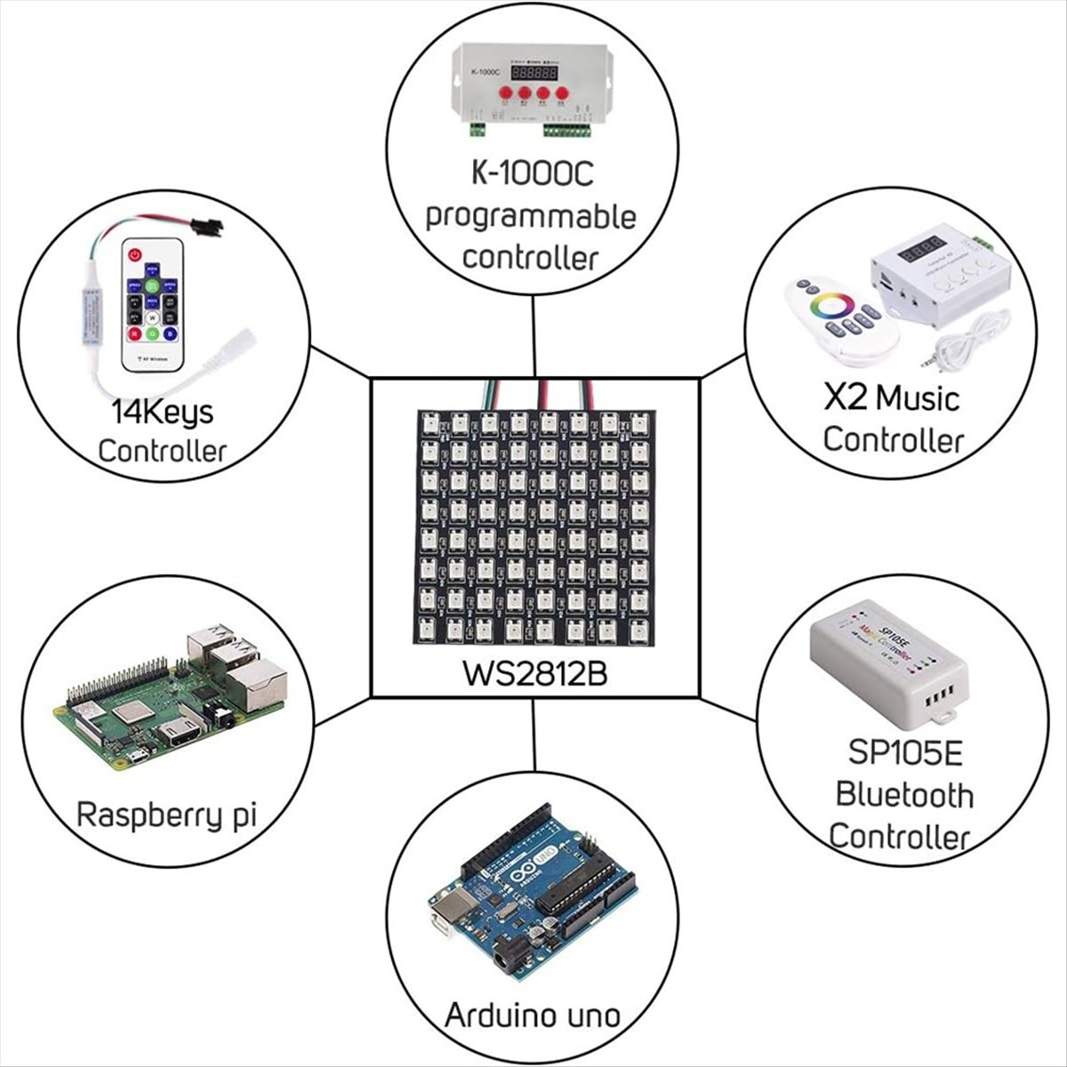A36R WS2812B Dot Matrix Screen - Rgb Led Matrix 8X8 recensione e prezzo