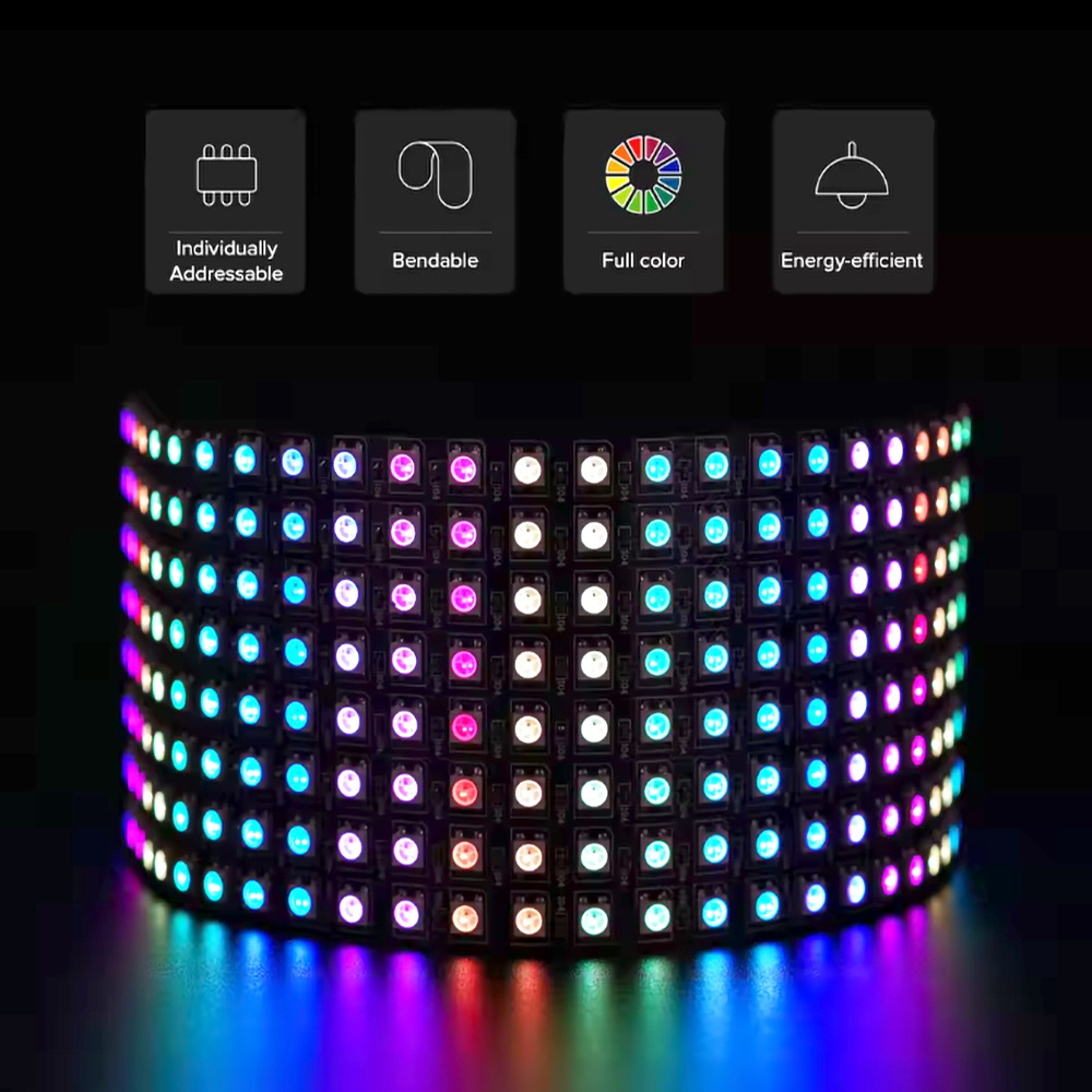 DC5V WS2812B RGB LED Panel Scr - Rgb Led Matrix 8X8 recensione e prezzo
